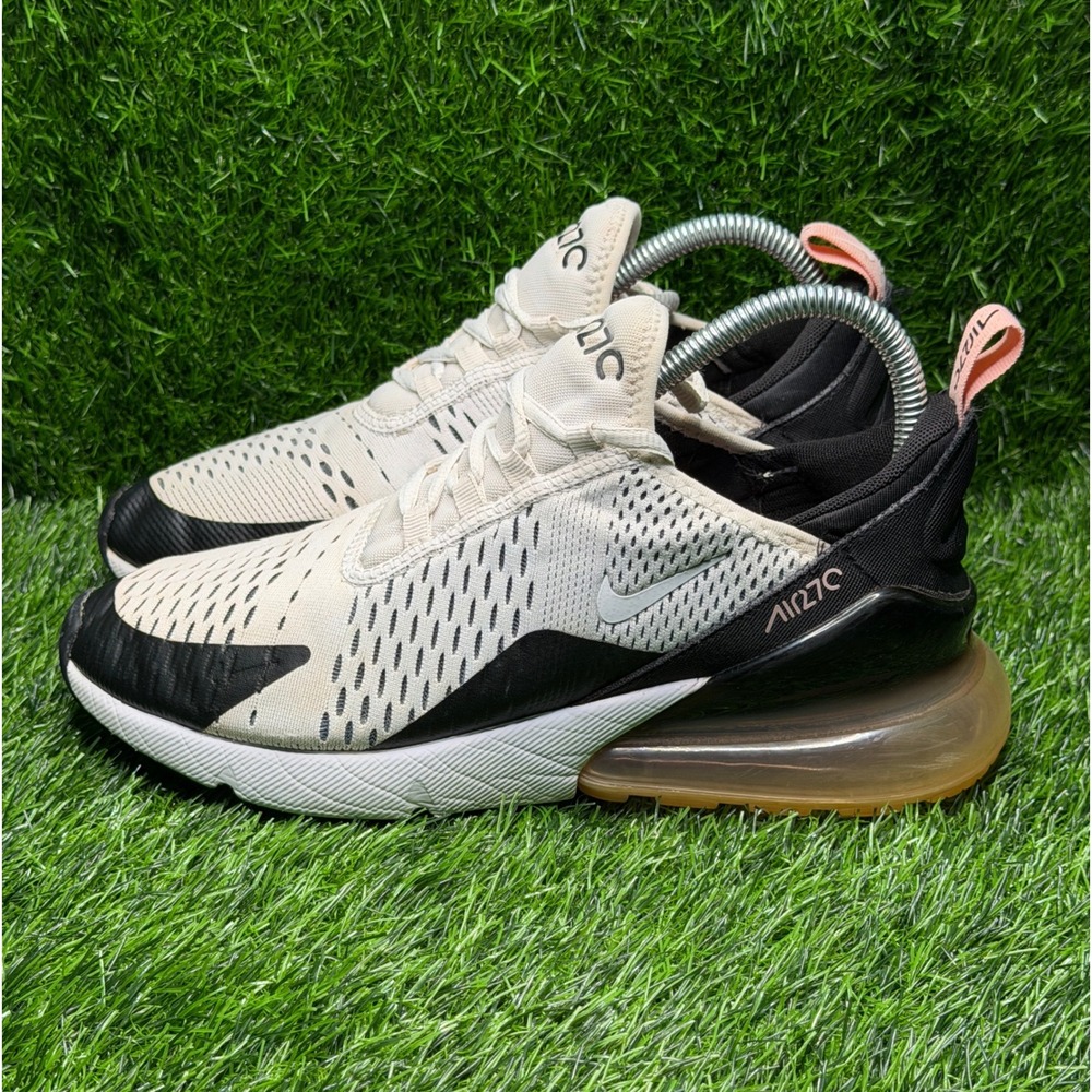 Nike Air Max 270 Light Bone Black Coral 943346-005 Womens 8.5 / Kids 7Y